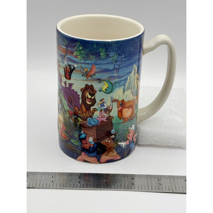 Disney Animal Kingdom Mug Mickey Goofy Pluto Tarzan Park Exclusive Vintage Rare
