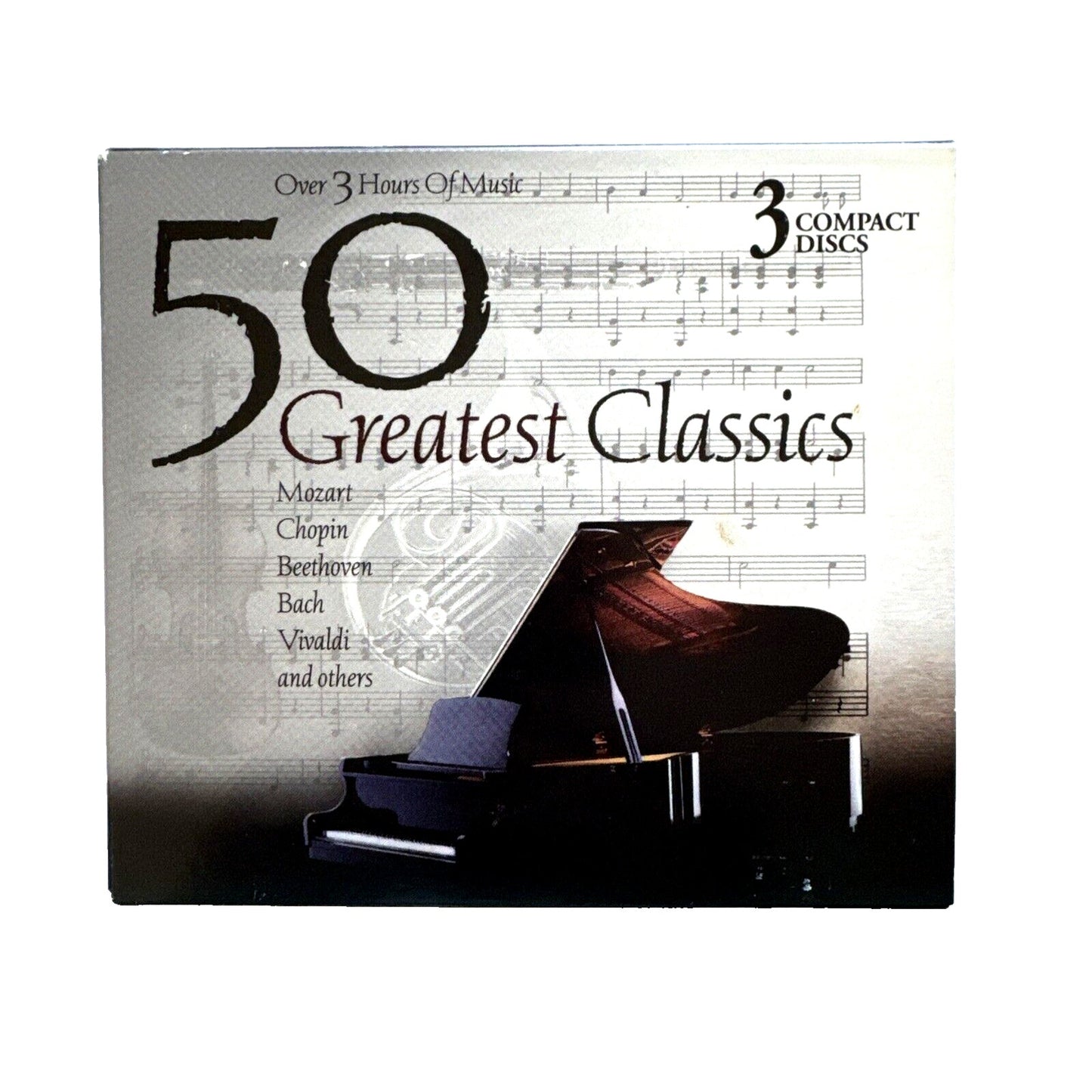 50 Greatest Classics (3-CD Box Set 1999) Mozart, Chopin, Beethoven and more NEW