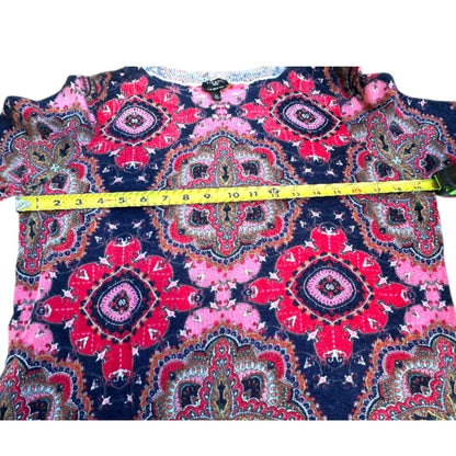 Talbots Women's SZ 1X 100% Merino Wool Lightweight Sweater Crew Neck 3/4 Sleeve