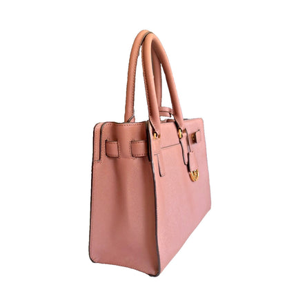 Michael Kors Dillon Satchel Shoulder Bag in Dark Dune Taupe Leather w Wallet