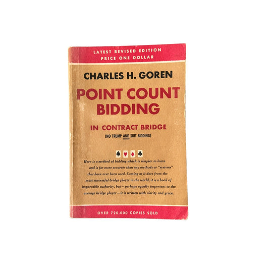 Vintage Book Point Count Bidding in Contract Bridge Charles H. Goren 1954