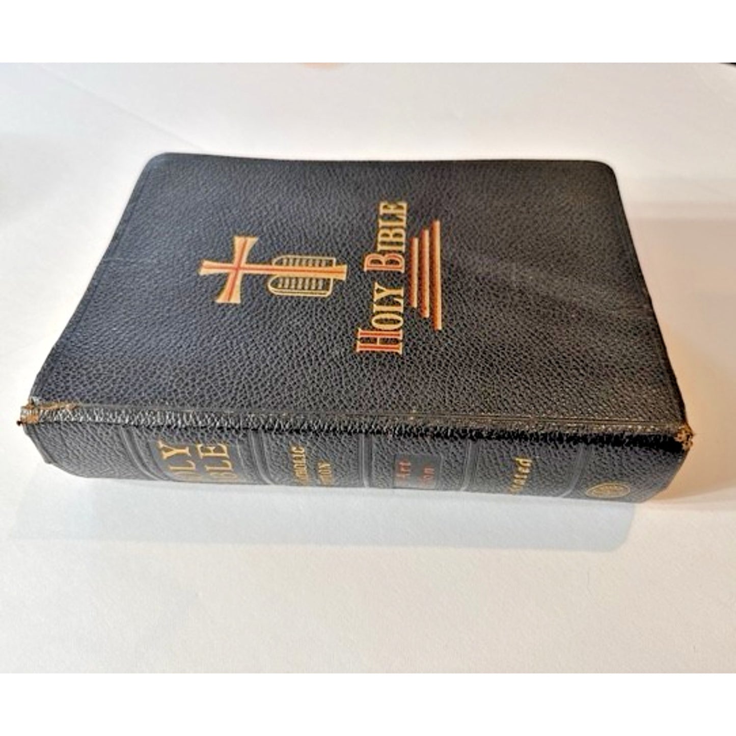 Vintage 1954 Holy Bible Hardcover New Catholic Edition Illustrated