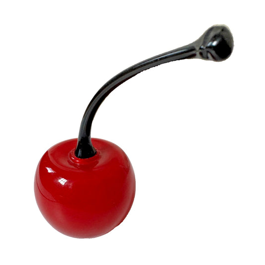 Art Glass Red Cherry Collectible Signed by Artist Donald Carlson 94 1.6"