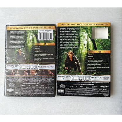 The Hunger Games 2012 Ultraviolet 2 DVD w Original Slipcover New Factory Sealed