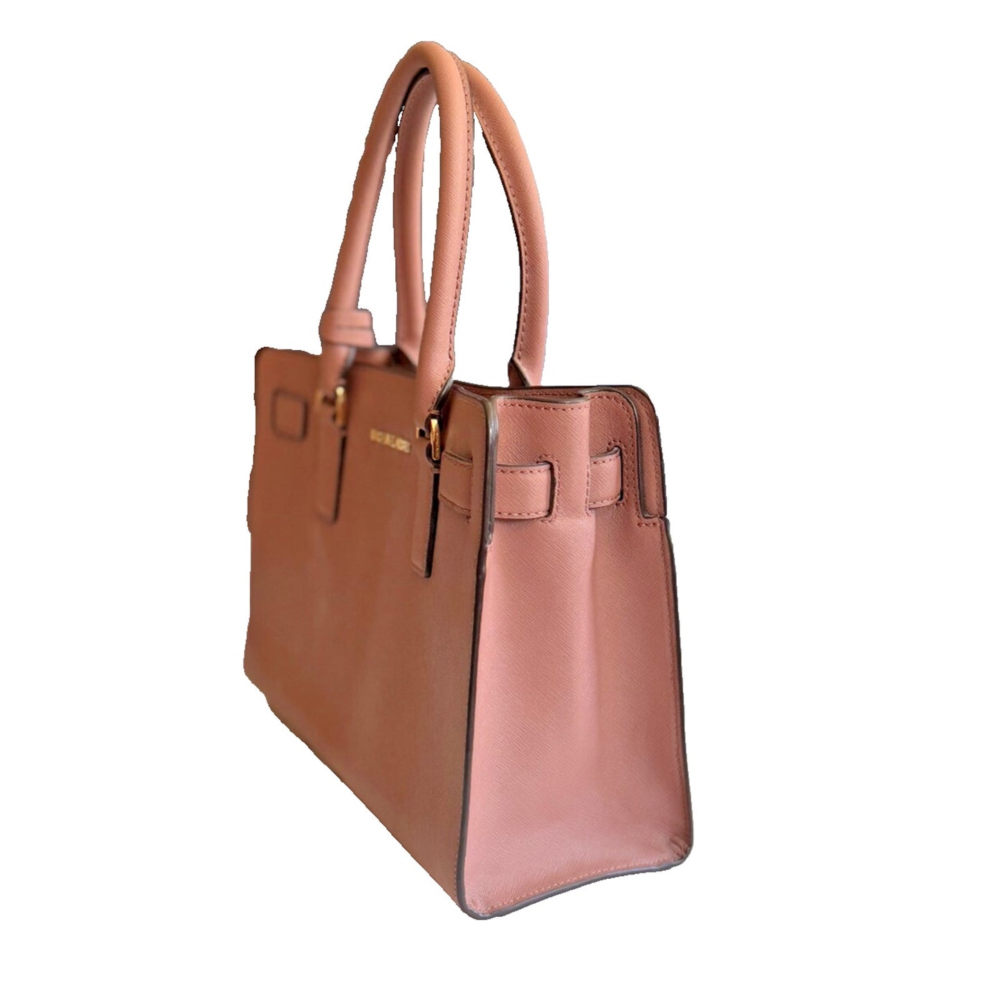 Michael Kors Dillon Satchel Shoulder Bag in Dark Dune Taupe Leather w Wallet