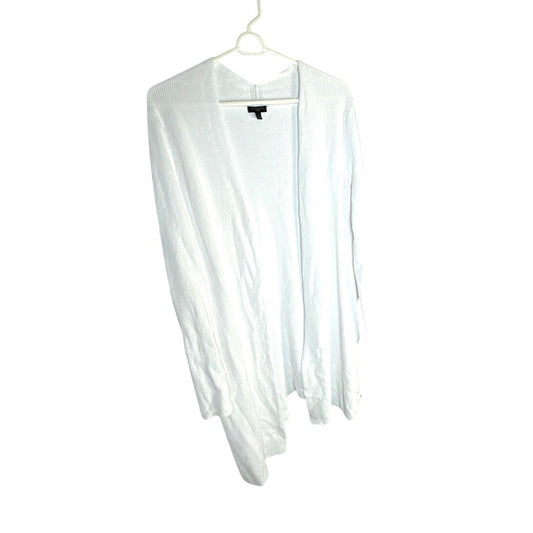 Talbots White Open Front Cardigan Women’s X Lightweight Knit Sweater
