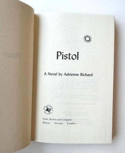 Vintage Western Novel: Pistol by Adrienne Richard, 1969 First Edition