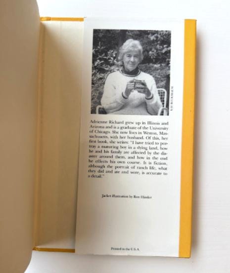 Vintage Western Novel: Pistol by Adrienne Richard, 1969 First Edition