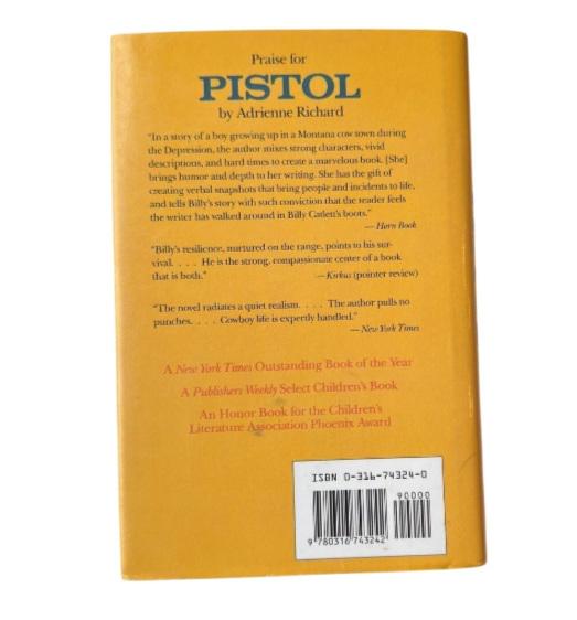 Vintage Western Novel: Pistol by Adrienne Richard, 1969 First Edition