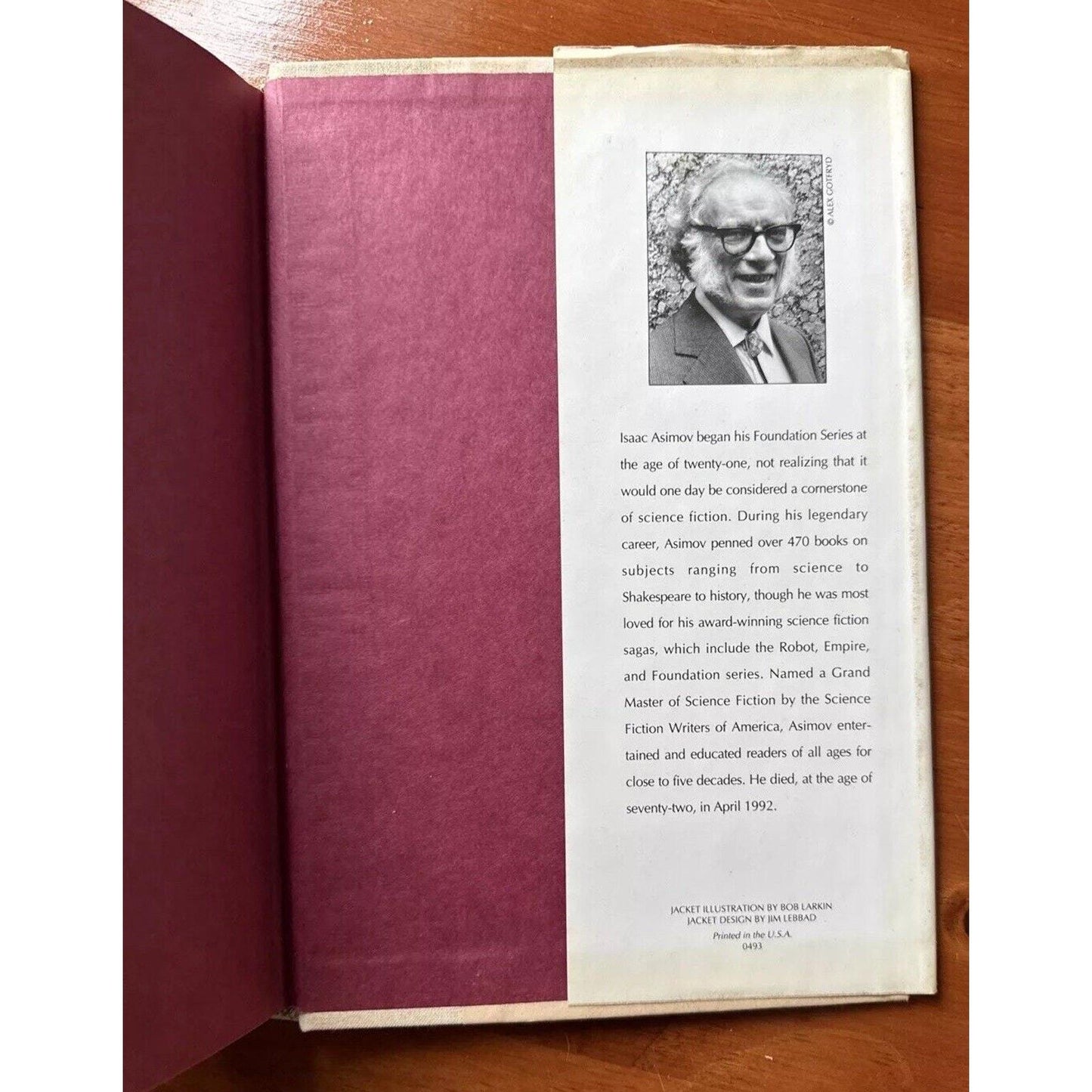Isaac Asimov Forward the Foundation 1st Edition 2nd Print Vintage 1993 HCDJ