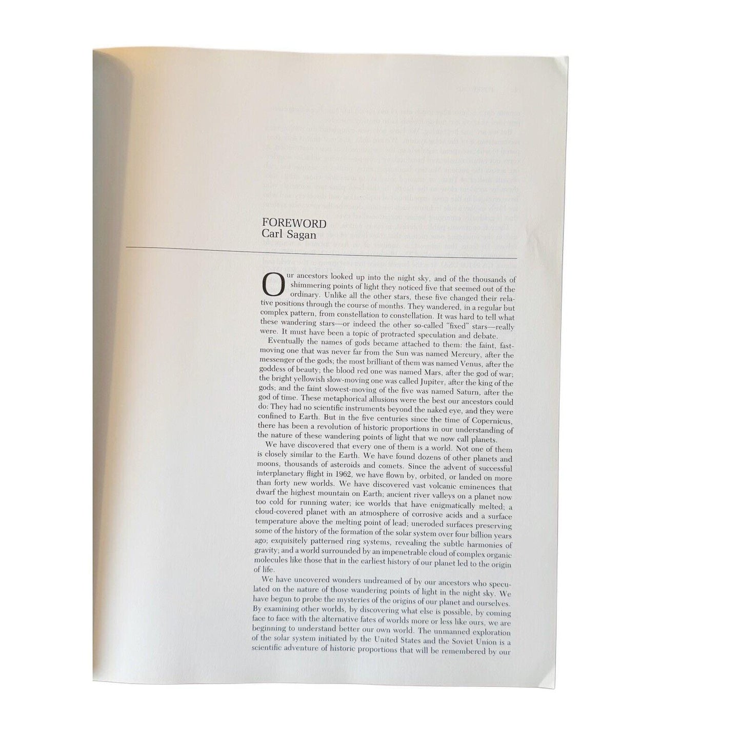 Scientific American 1983 First Print of The Planets w foreword by Carl Sagan