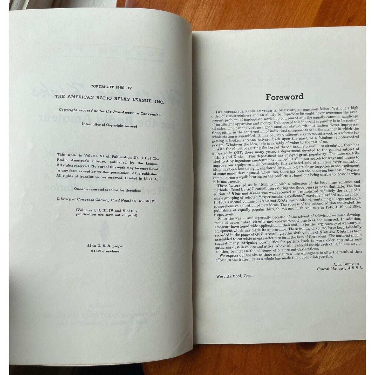 Hints and Kinks for the Radio Amateur 1959 Vol. 6 (ARRL Vintage Booklet)