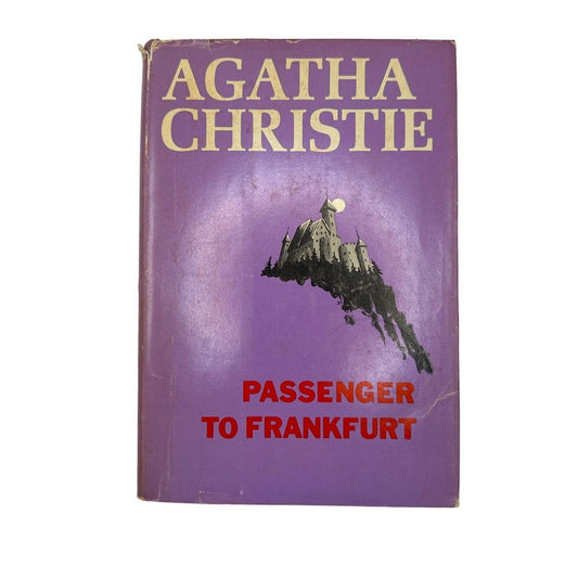 Vintage Book Agatha Christie Passenger to Frankfurt 1970 6th Printing HCDJ