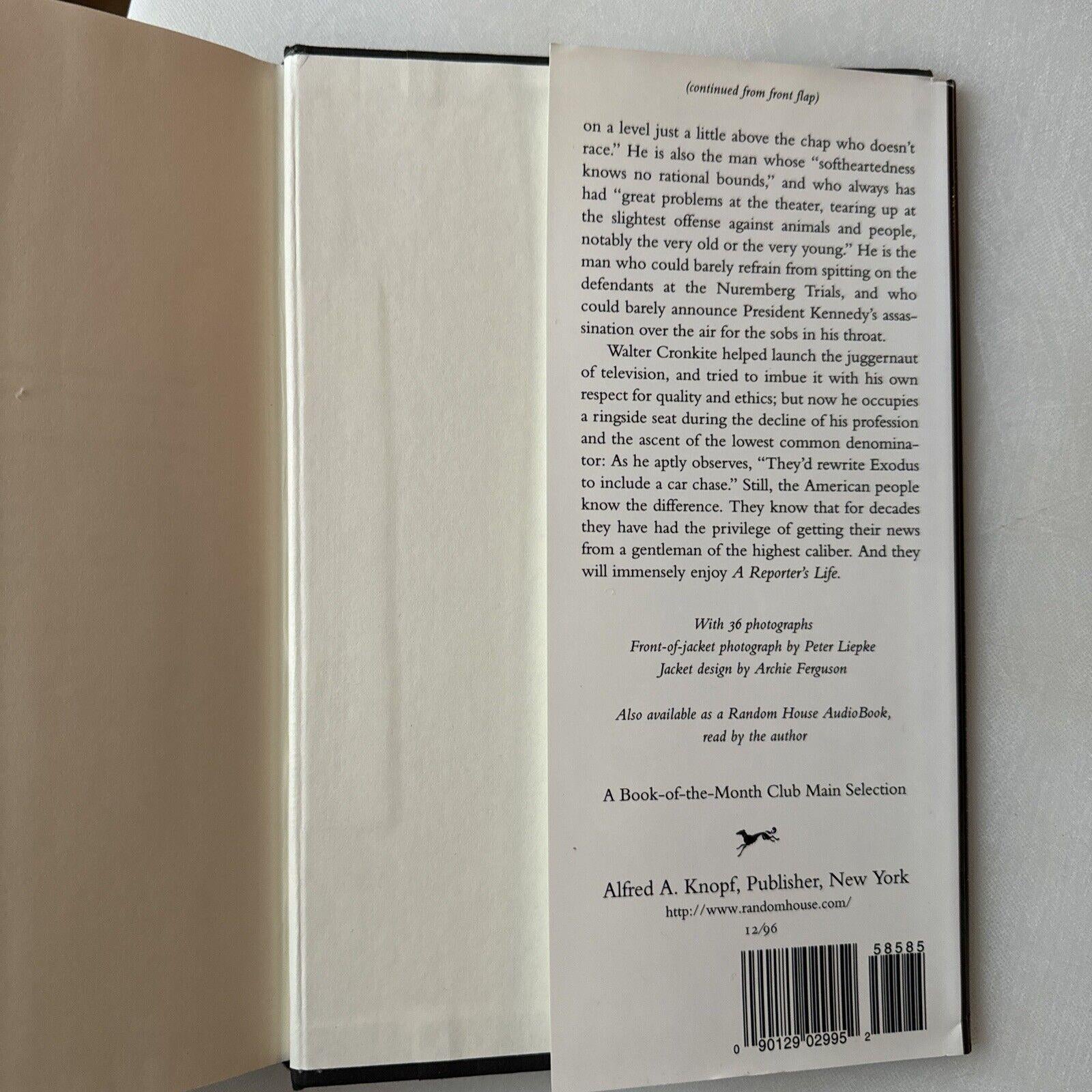 Classic Biography Reporter's Life by Walter Cronkite 1996 HCDJ First Edition