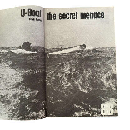 Vintage 1968 U-Boat Book: The Secret Menace, First Print