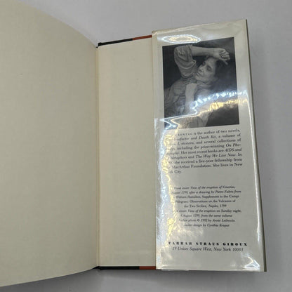 Vintage 'The Volcano Lover' Book by Susan Sontag, 1992 First Edition