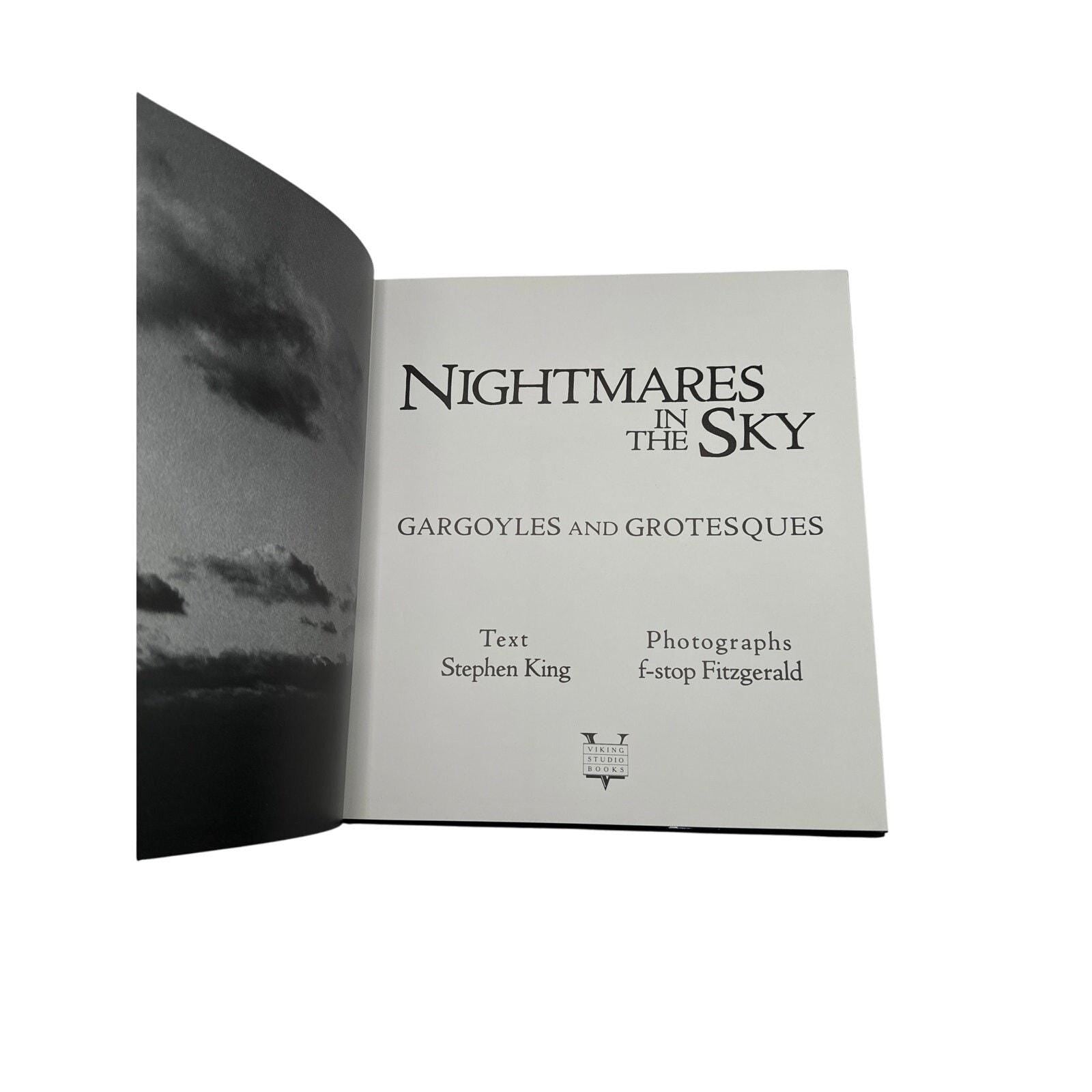 Vintage Horror Photography Book: Stephen King's Nightmares in the Sky, 1988 HCDJ
