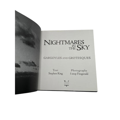 Vintage Horror Photography Book: Stephen King's Nightmares in the Sky, 1988 HCDJ