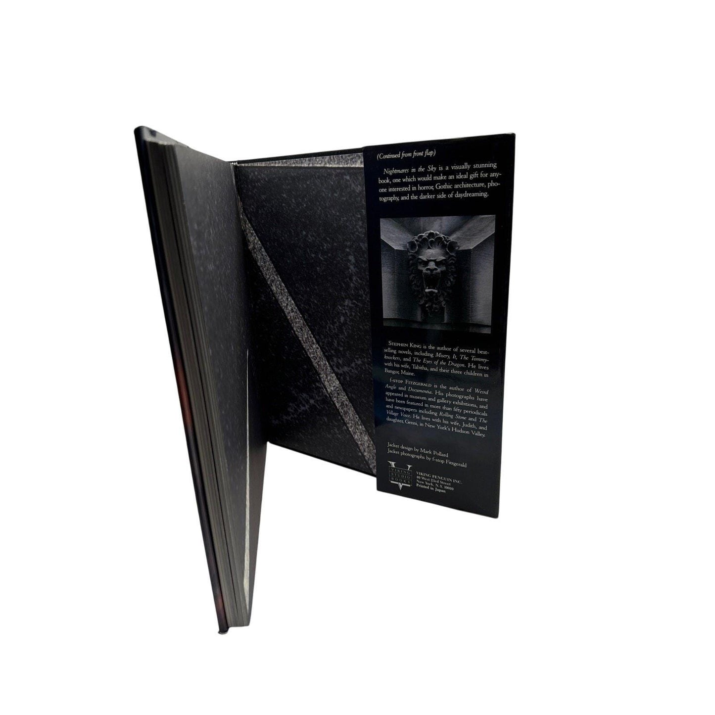 Vintage Horror Photography Book: Stephen King's Nightmares in the Sky, 1988 HCDJ