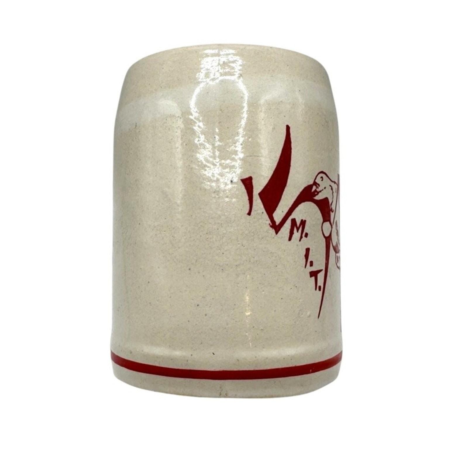 Rare MIT Vintage Beer Stein 1951 Handmade Stoneware Mug Mascot Tim the Beaver