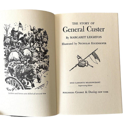 Vintage Book: The Story of General Custer, Illustrated 1954 Edition