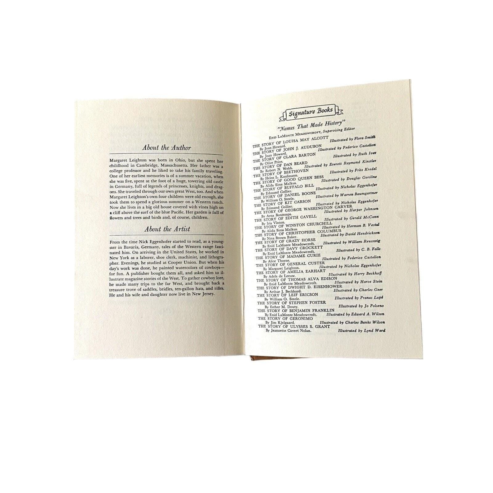 Vintage Book: The Story of General Custer, Illustrated 1954 Edition