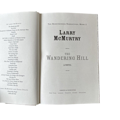 Wandering Hill by Larry McMurtry 2003 1st Edition, 1st Printing HCDJ