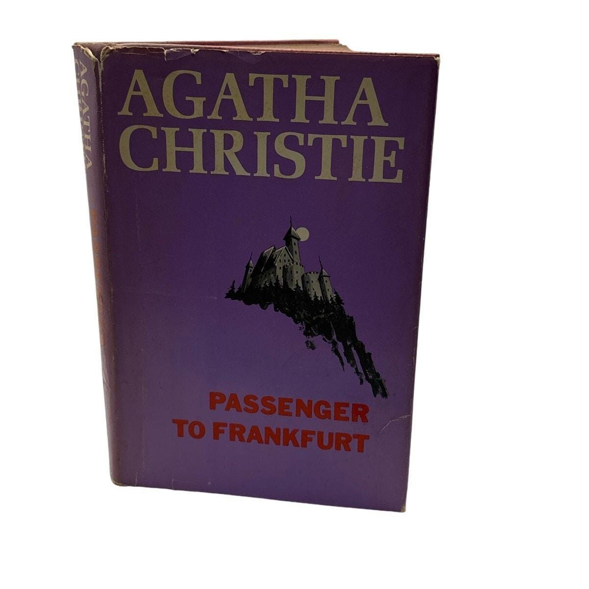 Vintage Book Agatha Christie Passenger to Frankfurt 1970 6th Printing HCDJ