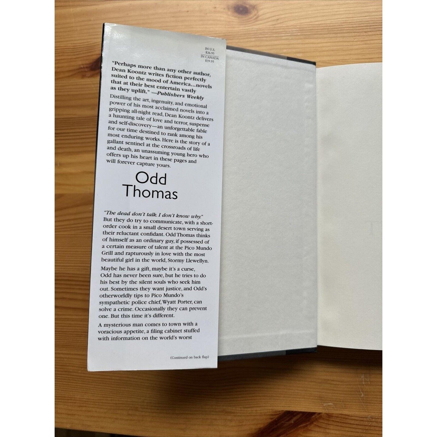 Collectible Book 1 Odd Thomas by Dean Koontz 2003 1st Ed 1st Print HCDJ