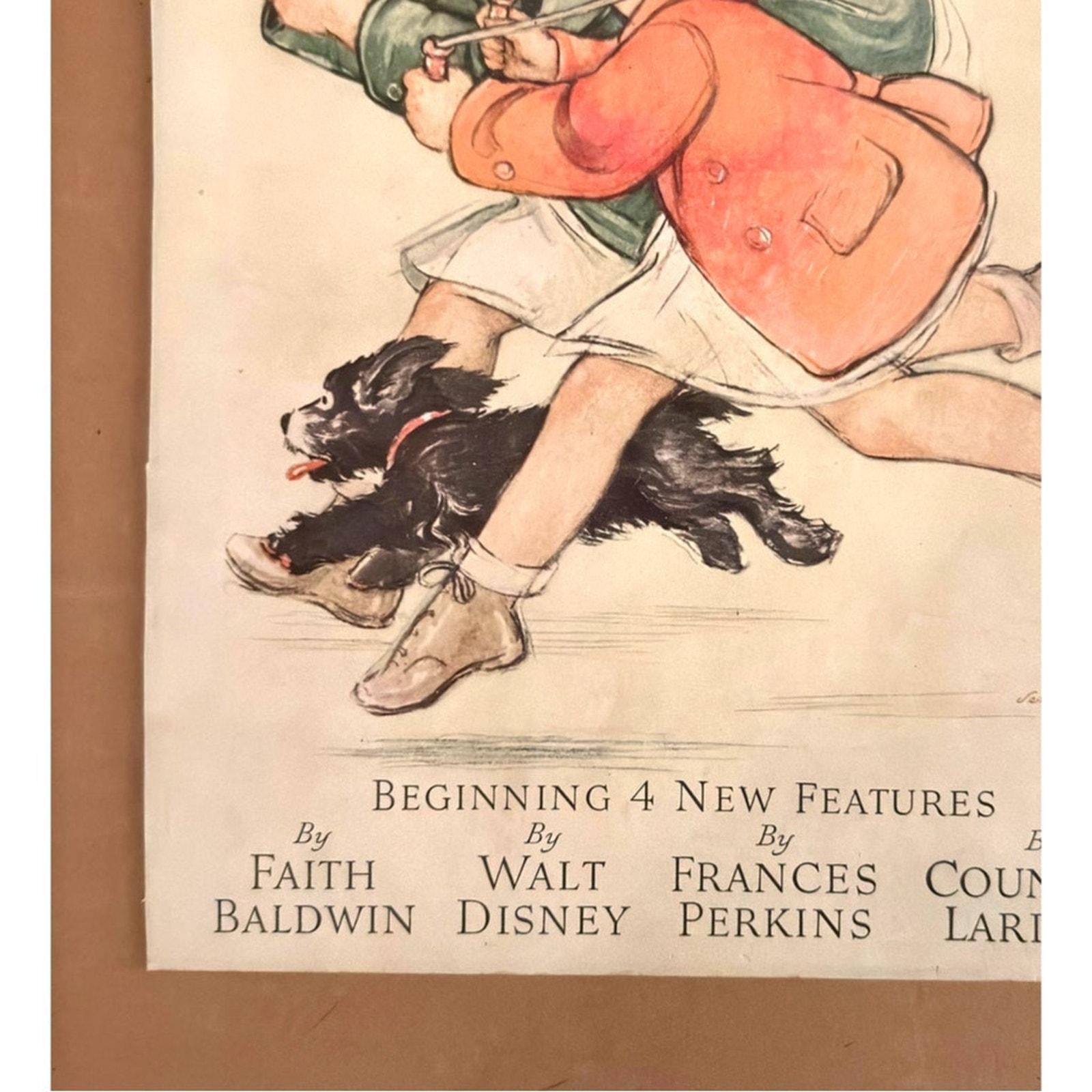 Vintage Good Housekeeping Magazine Cover April 1934 antique illustrations by Vernon Thomas
