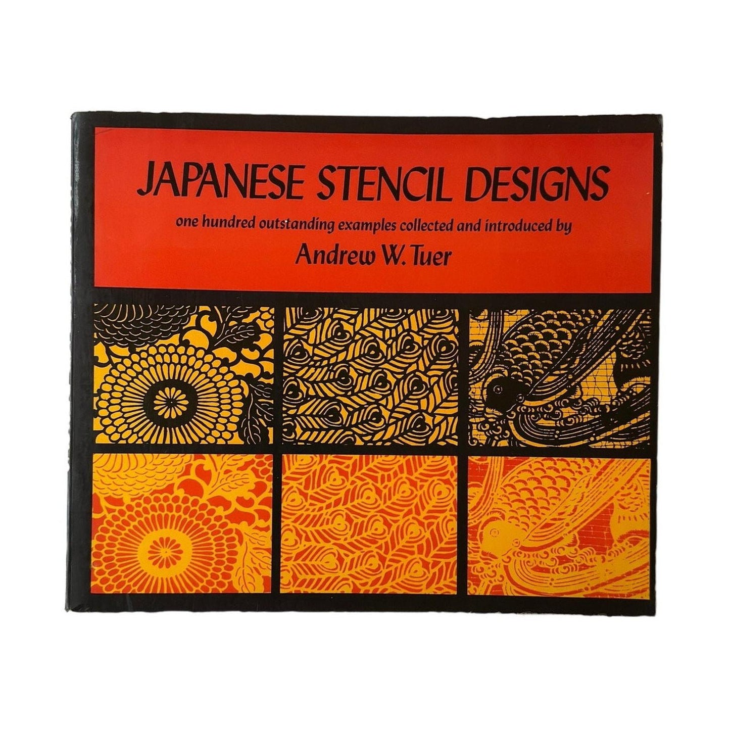 Vintage 1982 Japanese Stencil Design Patterns by Andrew Tuer Softcover Reprint