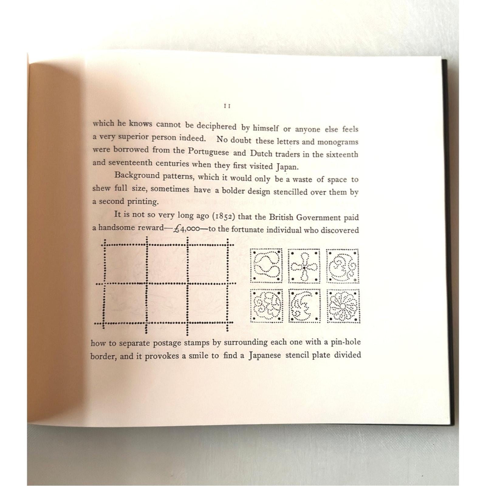 Vintage 1982 Japanese Stencil Design Patterns by Andrew Tuer Softcover Reprint