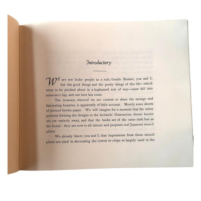 Vintage 1982 Japanese Stencil Design Patterns by Andrew Tuer Softcover Reprint