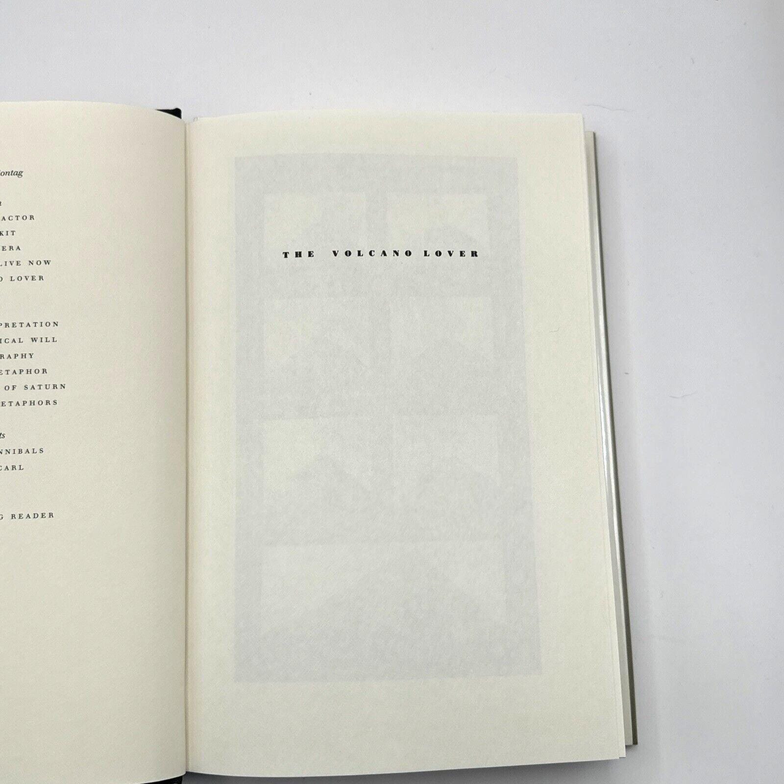 Vintage 'The Volcano Lover' Book by Susan Sontag, 1992 First Edition