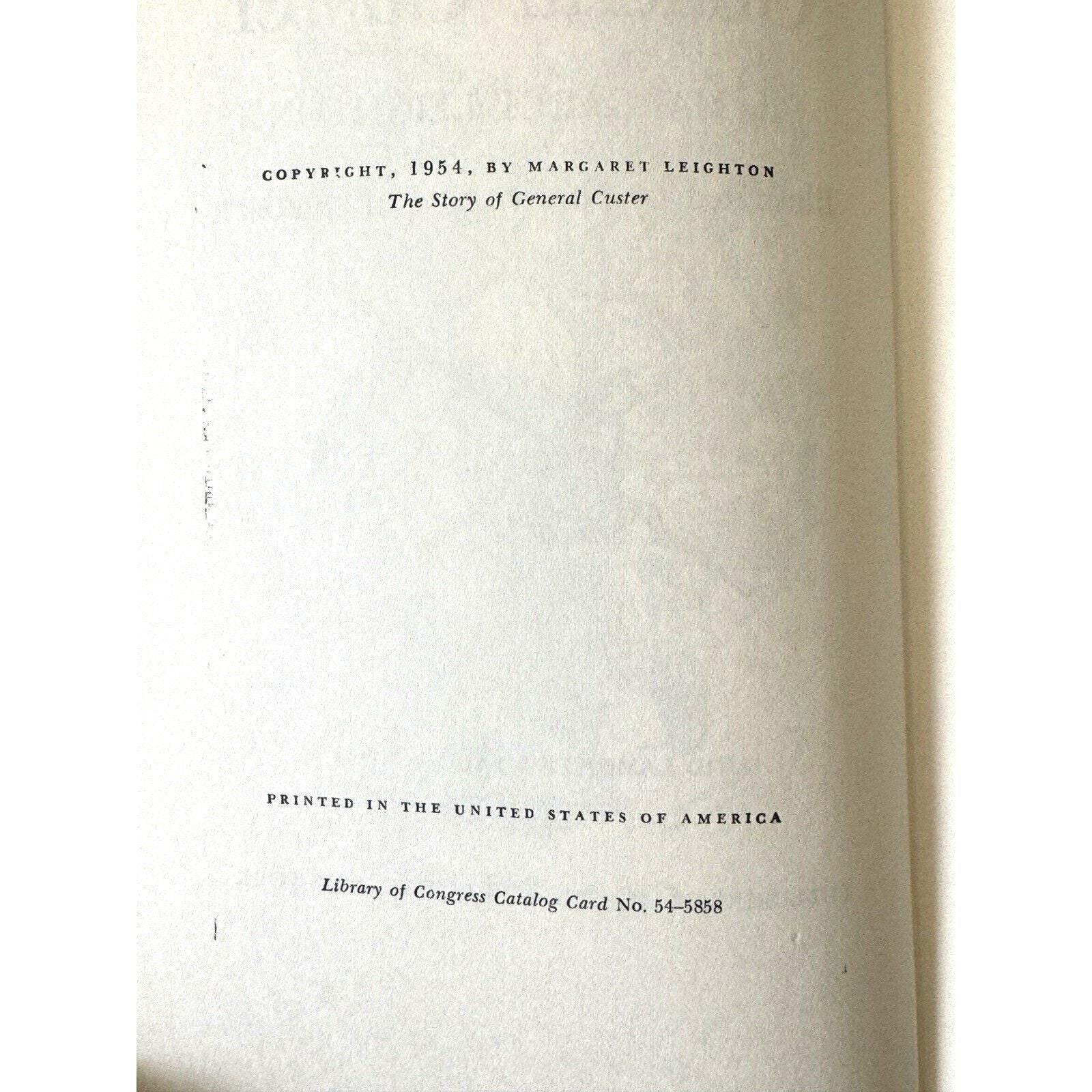 Vintage Book: The Story of General Custer, Illustrated 1954 Edition