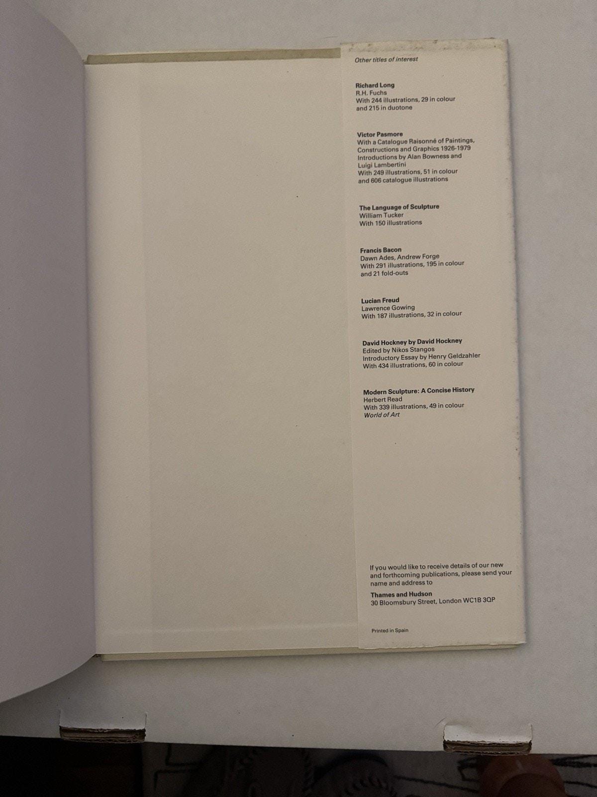 Anthony Caro Sculpture Art Book Photography by Terry Fenton 1986 Thames & Hudson