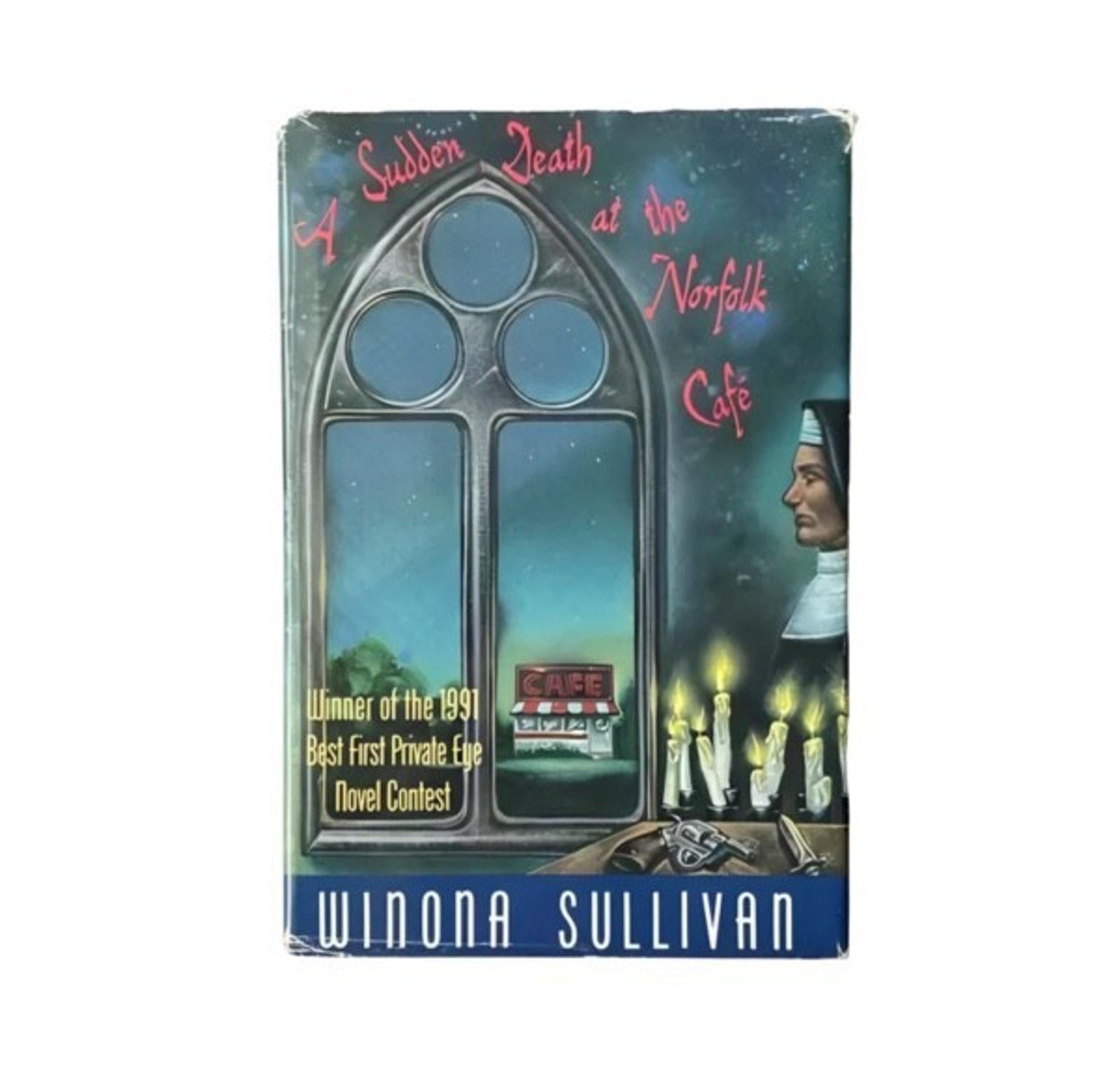 Vintage Book Sudden Death Norfolk Cafe Author Signed 1993 First Ed 1st Pr HCDJ