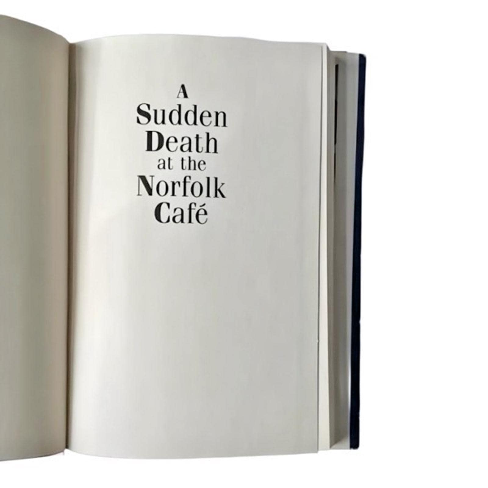 Vintage Book Sudden Death Norfolk Cafe Author Signed 1993 First Ed 1st Pr HCDJ