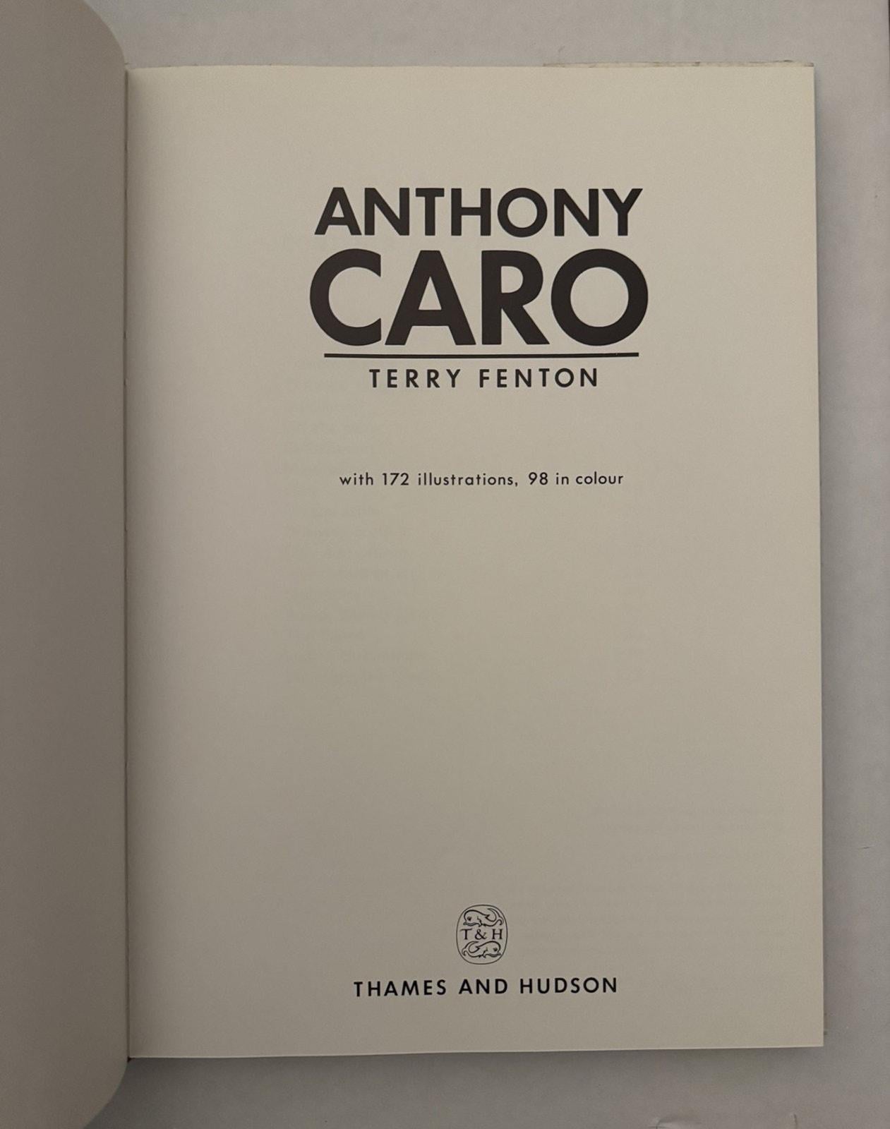 Anthony Caro Sculpture Art Book Photography by Terry Fenton 1986 Thames & Hudson