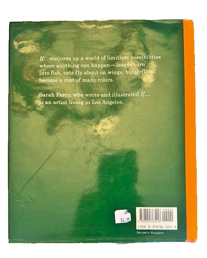 1995 If Sarah Perry Illustrated Childrens Book First 1st Edition 2nd Print HCDJ